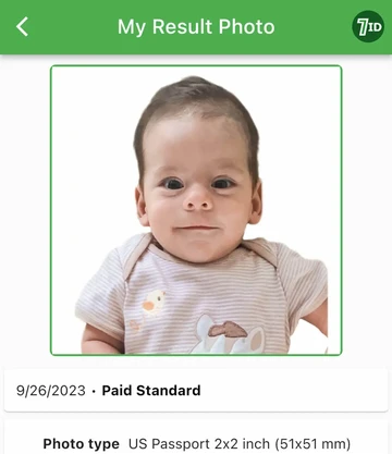 Hur man tar ett passfoto av baby med din telefon