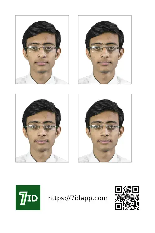 Pakistani passport photo printing template