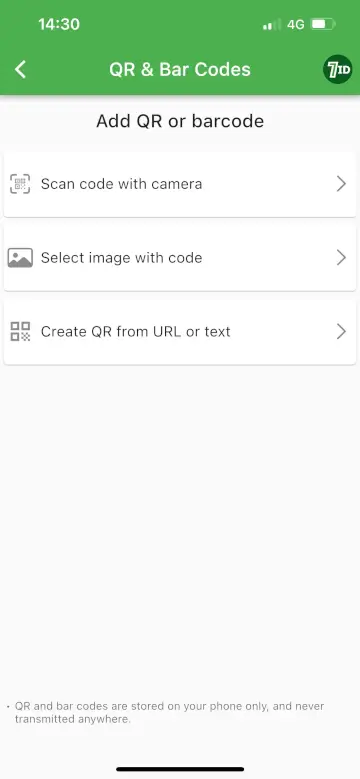 7ID App: QR Codes Maker App