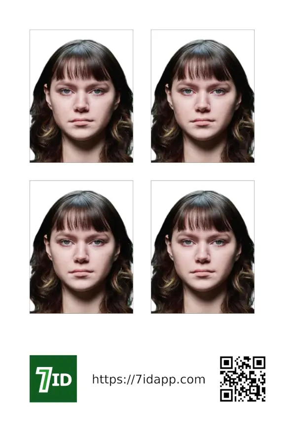 Sweden passport photo printing template